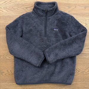 Patagonia Gray Blue Fleece Quarter-Zip
